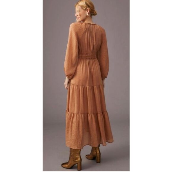 Moon River Terracotta Maxi Dress - Picture 2 of 12